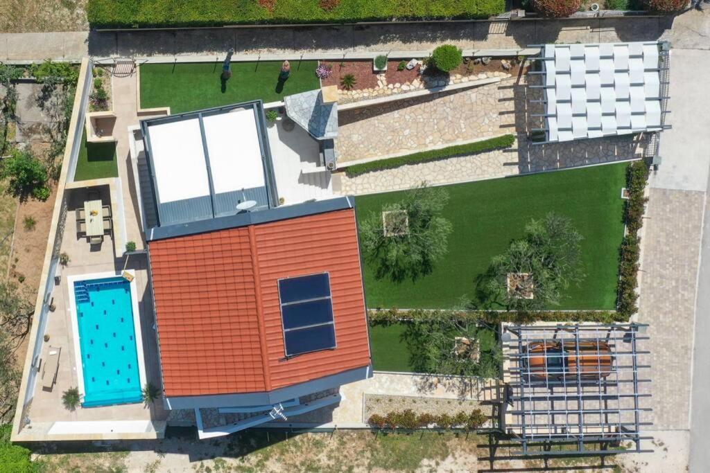 Apartment Vala, 4*, Sea View & Private Heated Pool Pridraga Exterior foto